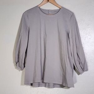 Transit Par Such Classic Gray Long Sleeve Women's Top